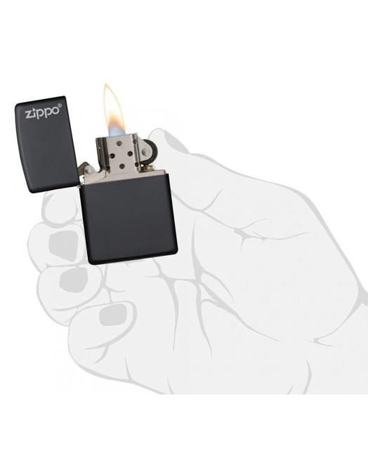 Zippo brichetă pe benzină negru mat