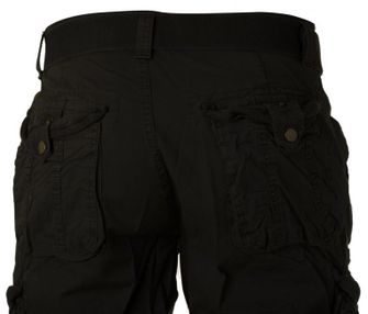 Mil-Tec Vintage Pantaloni Scurți Prewash negri