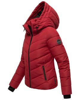 Marikoo SAMUIAA jachetă de iarnă pentru femei cu glugă, roșu închis