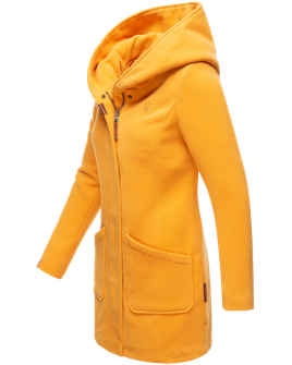 Marikoo MAIKOO Palton de iarnă damă cu glugă, galben