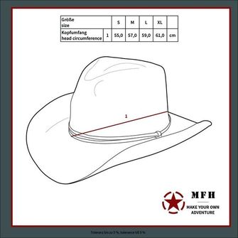 MFH Boonie Rip-Stop pălărie, 95 CZ tarn
