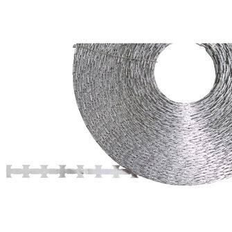 MFH Sârmă ghimpată, metalică, 120 m, diametru bobină 30 cm