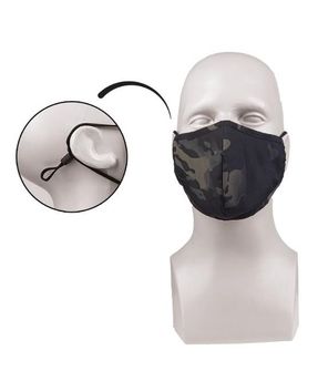 Mască de protecție Mil-tec, multitarn black