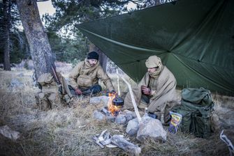 Helikon-Tex Tentă adăpost - Polyester Ripstop - PL Woodland