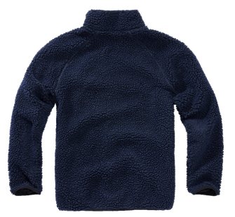Jachetă fleece Brandit Teddyfleece, albastru marin