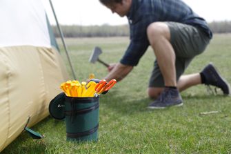 Coghlans Pop-Up Camping Stuffbag 3.3 litri verde închis mini coș de gunoi verde închis