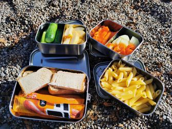 Origin Outdoors Deluxe Stainless Steel Lunch Box 0.8 L