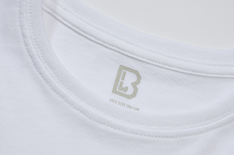 Tricou Brandit pentru copii cu mânecă scurtă, alb
