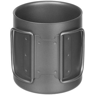 Cupa Fox Outdoor Cup cu pereți dubli, titan, aprox. 300 ml