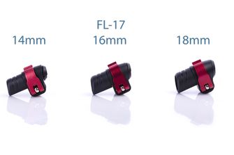 Warp ND - mecanică flip-lock FL-17 plastic negru/manetă ALU roșie/piuliță roșie, pentru diametrul de 16 mm