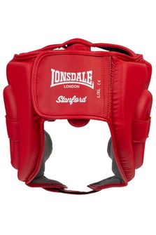 Cască de antrenament Lonsdale Stanford Box Cască de protecție a capului pentru antrenament, roșu