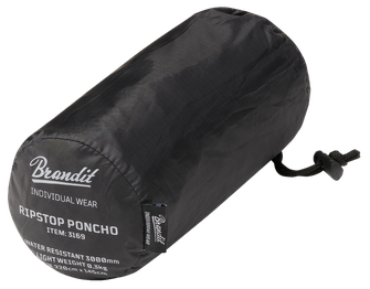 Brandit Poncho Ripstop, negru