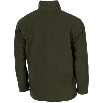 MFH cu mânecă lungă fleece T-shirt Troyer, OD verde