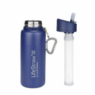 LifeStraw Go Sticlă cu filtru din oțel inoxidabil 700ml albastru