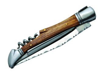 Laguiole DUB050 cuțit de buzunar, lama 12cm, tirbușon, mâner zebrawood