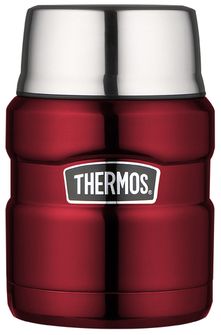 Thermos King Container pentru alimente cu lingură 0,47 l roșu