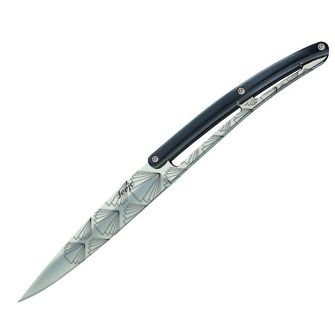 Set de 6 cuțite Deejo lama lucioasă mâner negru ABS design Art Deco