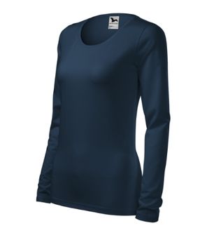 Malfini Slim tricou cu mânecă lungă pentru femei, albastru marin