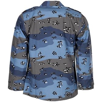 MFH Bluză americană de câmp BDU Rip stop, camuflaj albastru cu ciocolată