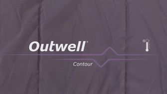 Outwell Sac de dormit Contour stânga, dark purple