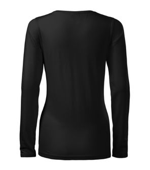 Malfini Slim tricou cu mânecă lungă pentru femei, negru