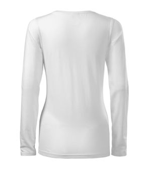 Malfini Slim tricou cu mânecă lungă pentru femei, alb