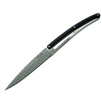 Set de 6 cuțite Deejo lama lucioasă mâner zimțat negru ABS design Geometry