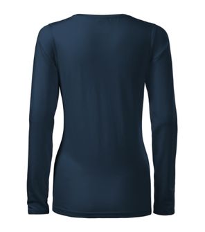 Malfini Slim tricou cu mânecă lungă pentru femei, albastru marin