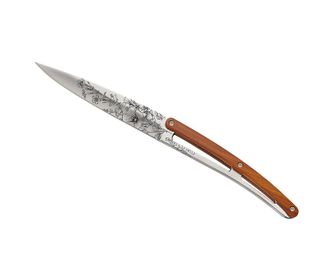 Set cuțite pliabile pentru friptură Deejo Tattoo cu finisaj lucios coralwood design Blossom