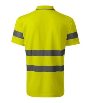 Rimeck HV Runway tricou polo reflectorizant de siguranță, galben fluorescent