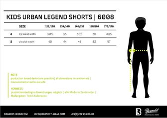 Pantaloni scurți pentru copii Brandit Urban Legend, negru