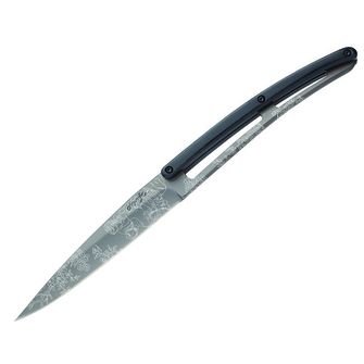 Set de 6 cuțite Deejo, lamă din titan gri, mâner din ABS, design Toile de Jouy