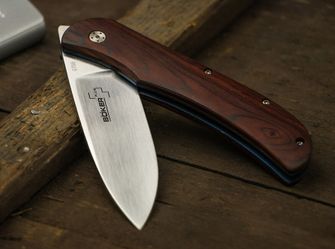 Böker Plus Exskelibur I Cocobolo cuțit de buzunar 8,9 cm, lemn de Cocobolo, titan