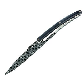 Set de 6 cuțite Deejo lama lucioasă mâner negru ABS design Geometry