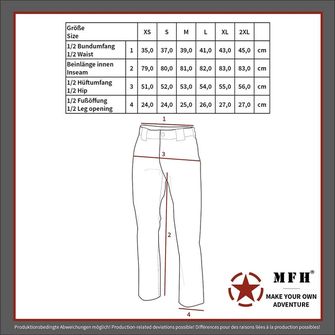 Pantaloni americani MFH pentru femei BDU, negru