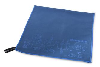 Pinguin Micro prosop Harta cu prosoape 75 x 150 cm, albastru