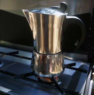 Aparat de cafea espresso din oțel inoxidabil BasicNature pentru 6 cești