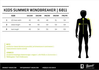 Brandit Kids Summer Frontzip Windbreaker jachetă de vară, negru