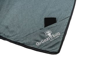 Grüezi-Bag Wellhealth pătură de lână pătură Grüezi gri-albastru deluxe