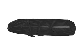 BasicNature Alu-Campbed Travel Lounger negru 210 cm