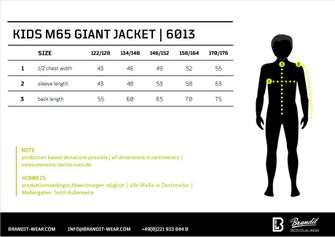 Jachetă M65 Giant pentru copii Brandit M65, camel