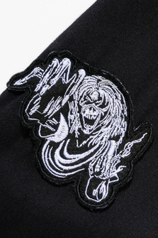 Brandit Iron Maiden Vintage Vintage cămașă cu mânecă lungă Eddy, negru