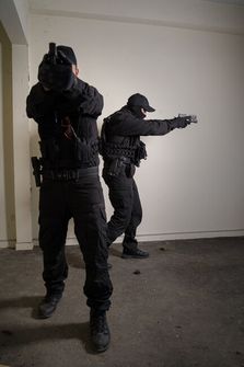 Pentagon Police Curea, neagră 5cm