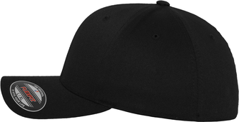 Brandit șapcă Flexfit Wooly Combed, negru-gri