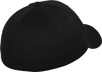 Brandit șapcă Flexfit Wooly Combed, negru-gri