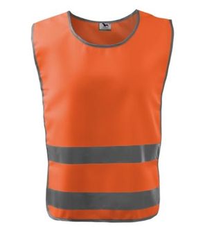 Rimeck Classic Safety Vest, vesta reflectorizantă de siguranță, portocaliu fluorescent