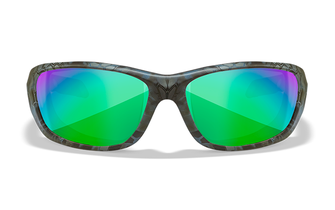 Ochelari de soare WILEY X GRAVITY polarizați, oglinda verde