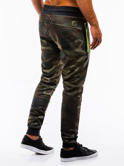 Ombre pantaloni trening bărbaţi camuflaj P657, green camo