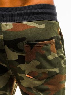 Ombre pantaloni trening bărbaţi camuflaj P820, green camo
