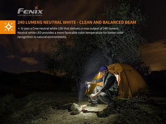 Lanternă frontală Fenix ​​HM23, 240 lumeni